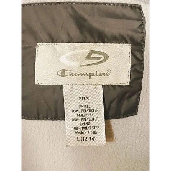 Champion Hooded Puffer Jacket (NWOT) SZ L - Picture 3 of 4